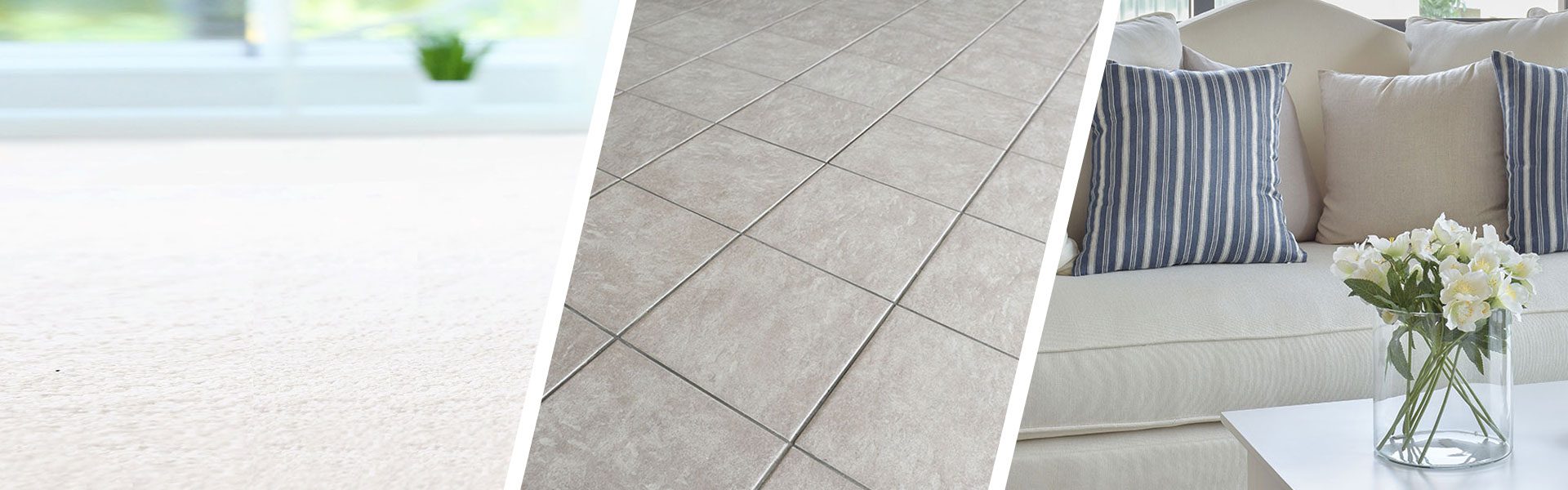 Clean carpet, tile floor and sofa: carpet, tile and upholstery cleaning by Triple J in Las Vegas