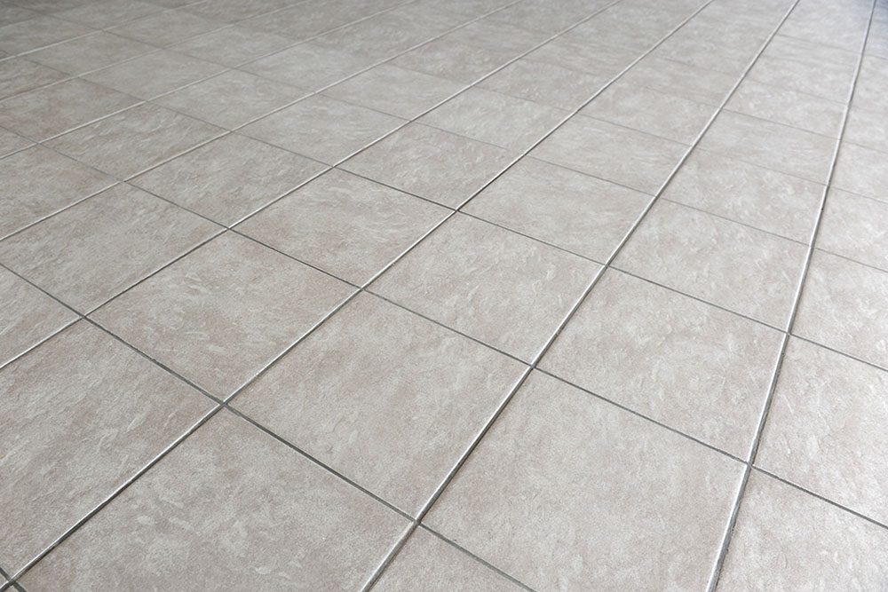 Clean tile floor in a commercial space